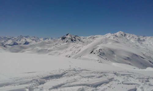 Skitour zum Gilfert in Hochfügen,  Kerstin alleine unterwegs, Wetter und Schnee traumhaft.